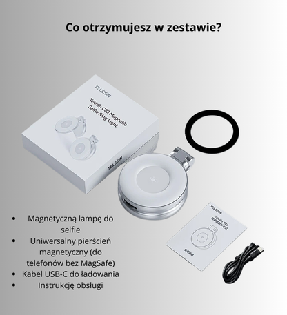 Magnetyczna Selfie Lampa™ – Rozświetl swoje piękno