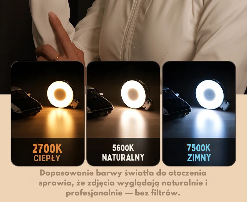 Magnetyczna Selfie Lampa™ – Rozświetl swoje piękno